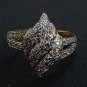 1PC VICTORIAN SILVER FINISH CRYSTAL AD BOLLYWOOD DESIGNER WEDDING RING tt28