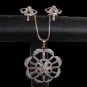 Premium Bollywood Pendant Simulated CZ Jewellery Gold Rhodium Finish tt11