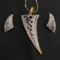 Indian Bollywood Pendant Simulated CZ Design Jewellery Gold Rhodium Finish Y77