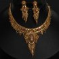 Unique Designer Genuine Gold Filigree HandMade Necklace Set India Premium GF23