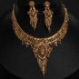 Unique Designer Genuine Gold Filigree HandMade Necklace Set India Premium GF23