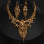 Unique Designer Genuine Gold Filigree HandMade Necklace Set India Premium GF22