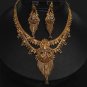 Unique Designer Genuine Gold Filigree HandMade Necklace Set India Premium GF22