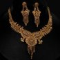 Unique Designer Genuine Gold Filigree HandMade Necklace Set India Premium GF17