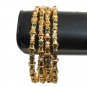 Pearl Polki Bracelet Kadas Set Indian Bollywood Emerald bangle ERT EHS 2.8 FB18