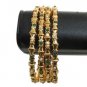 Pearl Polki Bracelet Kadas Set Indian Bollywood Emerald bangle ERT EHS 2.8 FB18