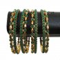 Bangles Bracelet Set ERT EHS 2.6 Size Indian Bollywood Emerald Kadas 4pcs FB2