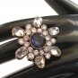 PREMIUM INDIA FASHION VICTORIAN DESIGNER JEWELRY 2 TONE AD GEMSTONE RING