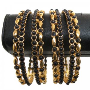 Onyx Bracelet Kadas Set Indian Bollywood bangle 4pcs ERT EHS 2.6 Size Unique FB1