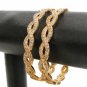 AMERICAN DIAMOND ZIRCONIA AD GOLD PALTED BANGLE PAIR BOLLYWOOD SIZE 2.8  JJ19