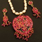 ROYAL CHRISTMAS ES EHS CHRISTMAS BRIDAL JEWELRY   RUBY PENDANT EARRING  RE168