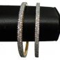 ERT EHS INDIAN Jewellery Set 2 Tone Gold Rhodium finish Ad Bangle Bracelet NS135