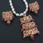 RUBY EMERALD DIVA DESIGNER BOLLYWOOD PENDANT EARRING 3P RE161
