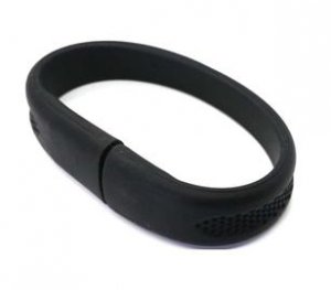 New 1GB Wrist Band USB 2.0 Flash Drive (Black)