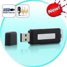 USB Flash Drive & Audio Recorder - 240 Hours (Black)