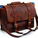 Unisex Leather Bag for any specialty in Full Grain Leather - Mustang