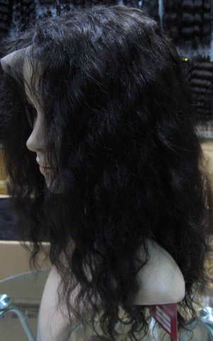 Human Hair Straight Wave Full Lace wig 22'