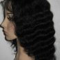 Cheap indian remy 16in body curl full lace wig black