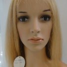blonde Silky Straight human hair full Lace Front Wig 14in 27#
