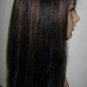 yaki Straight human hair full Lace Front Wig 20in 1b/30