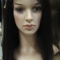Silky Straight human hair full Lace Front Wig 20in 1b/30