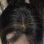Silky Straight human hair full Lace Front Wig 20in 1b/30
