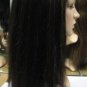 Silky Straight human hair full Lace Front Wig 20in 1b/30