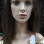 Silky Straight human hair full Lace Front Wig 20in 1b/30