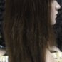 Silky Straight human hair full Lace Front Wig 20in 1b/30