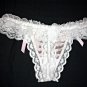 Women's Sexy G-string White Lace Pink