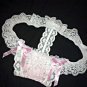 Women's Sexy G-string White Lace Pink