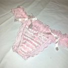 Women's Sexy G-string Pink-White lace