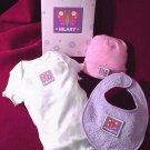personalized baby girl clothing set with butterfly