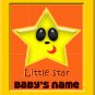 personalized baby clothing set with star