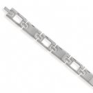 Stainless Steel Alternating Design Link Bracelet