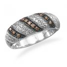 Sterling Silver Diamond Ring