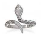 CZ Snake Ring