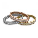 Three Piece Tri Tone Ring Set