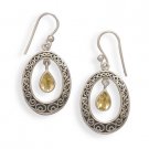 Citrine French Wire Earrings