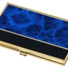 Business Card Case Blue Marble