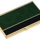 Business Card Case Green Marble