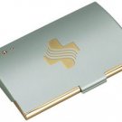 Matt Finish Card Case with Gold Accent