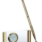 Card Holder with Clock and Pen Stand