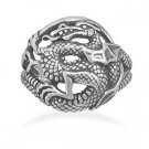 Oxidized Dragon Ring