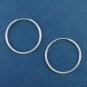 25mm Thin Sterling Silver Hoop