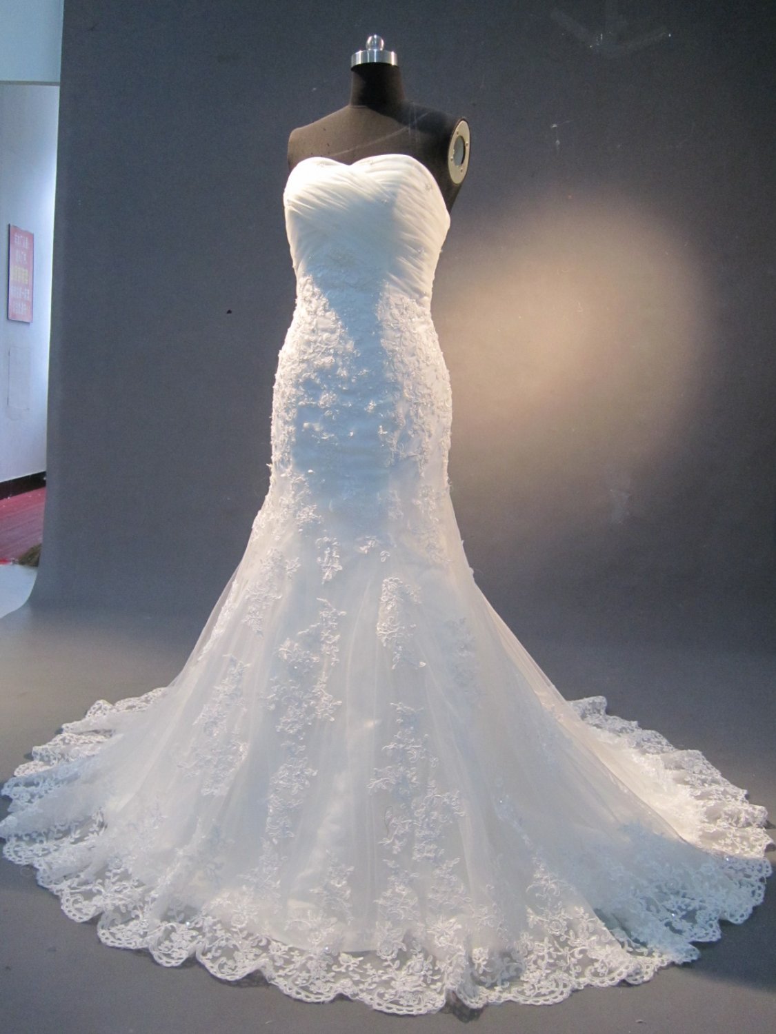new sample sweetheart mermaid wedding dress IMG1610