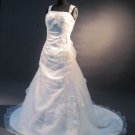 cap sleeves sheer back embroidery wedding dress IMG1649