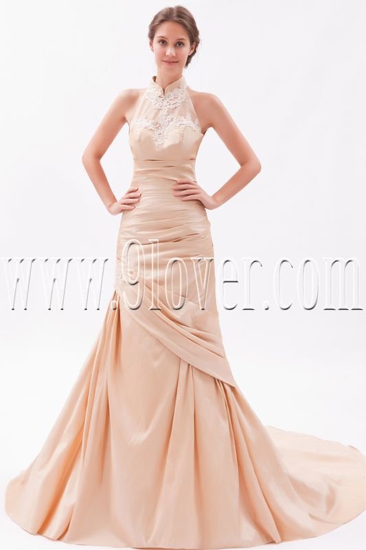 Fantastic High Neckline Strapless 2011 Wedding Dress 63428