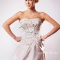 Discount Strapless Satin Western Wedding Dress 25591