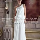 One Shoulder Pleats Casual Bridal Gown Style 874897